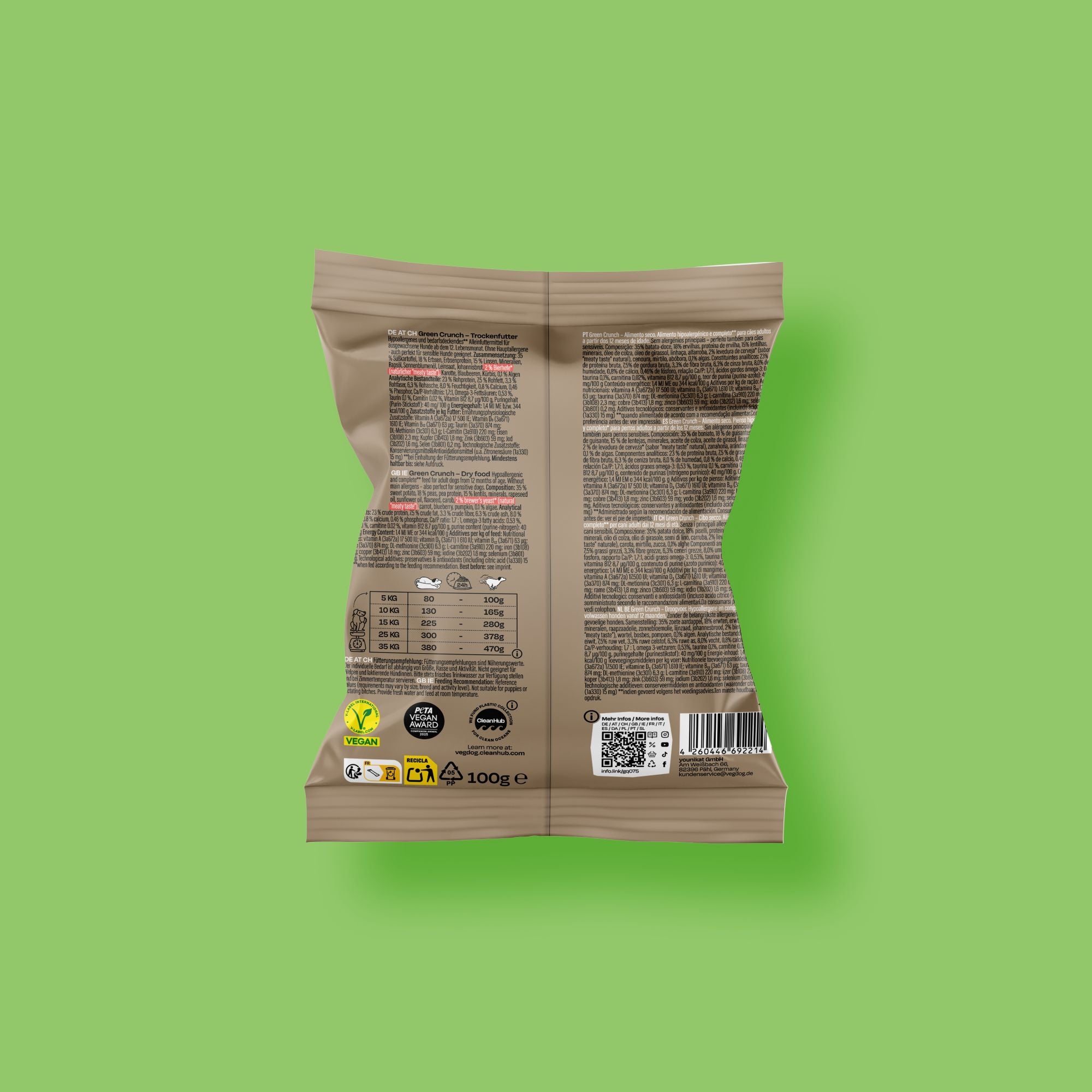 Green Crunch Probebeutel