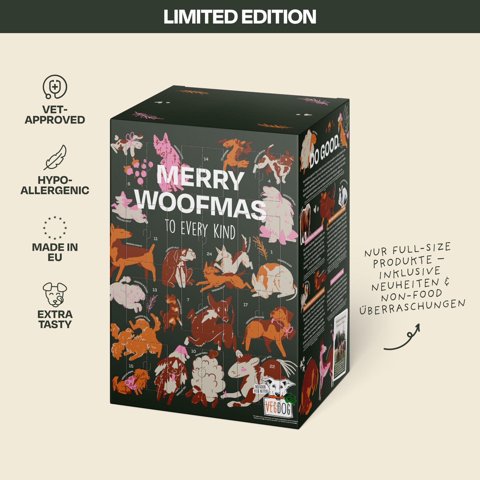 VEGDOG Adventskalender 2026 groß