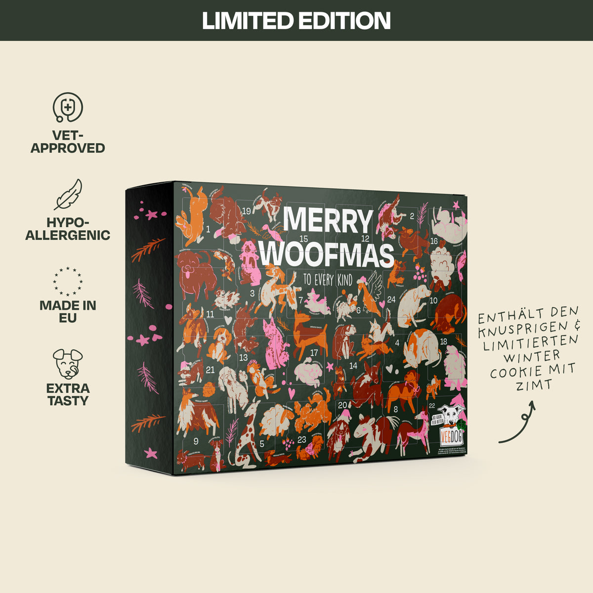 VEGDOG Adventskalender 2026 klein