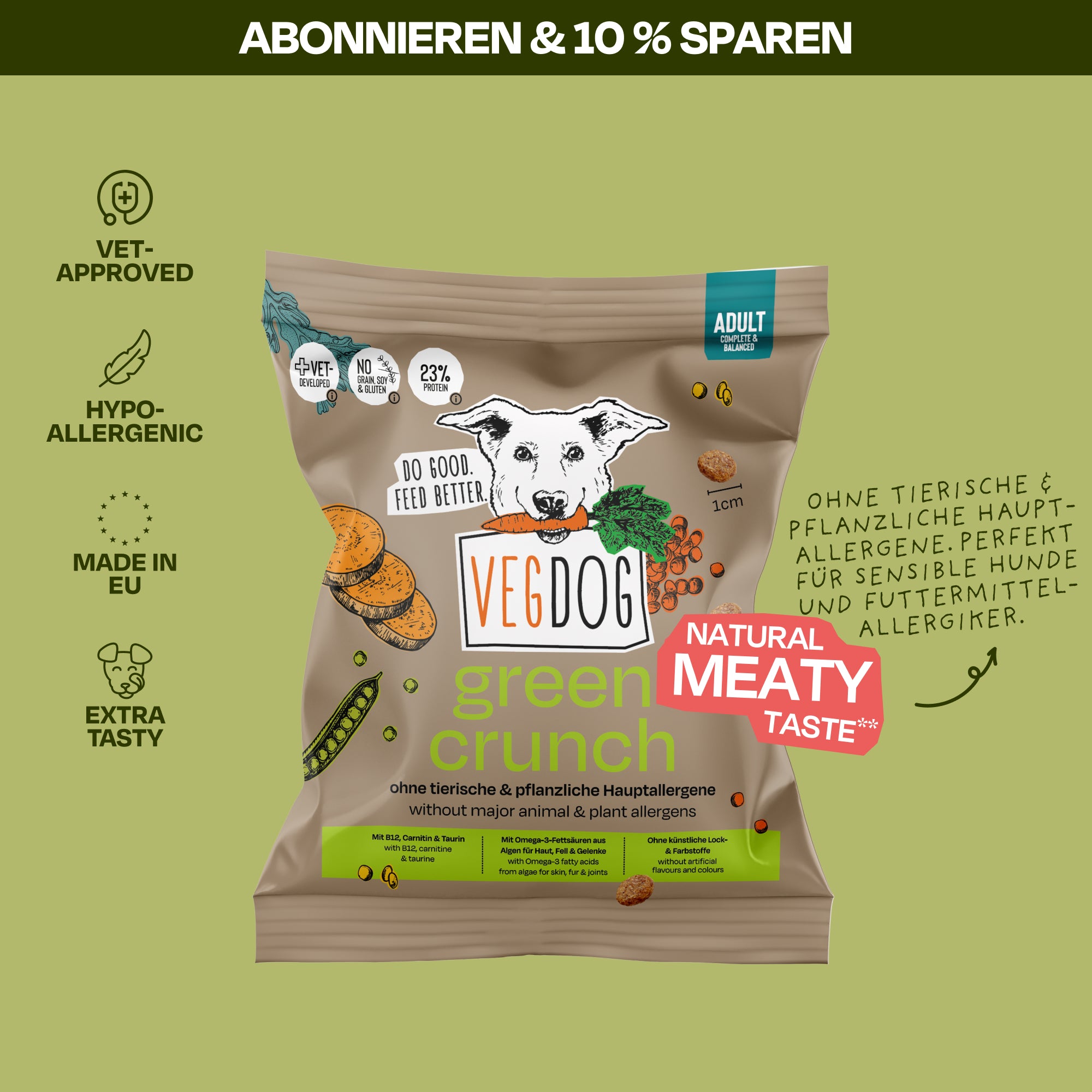 Green Crunch Probebeutel